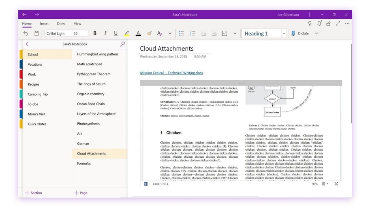 ms onenote for mac